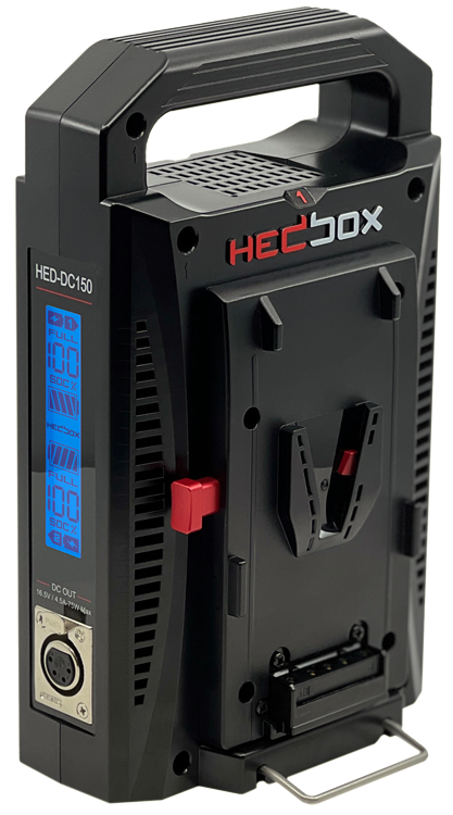 HEDBOX | HED-DC150V Digital LCD V-Mount Dual Battery Charger